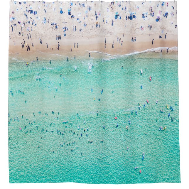 Rideaux De Douche Aerial Bondi Beach, Sydney, été. (Devant)