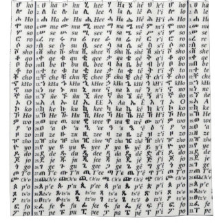 Rideaux De Douche Affiche amharique éthiopienne de Ge'ez Fidel