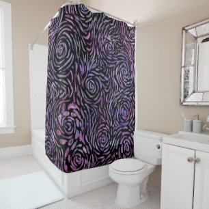 Rideaux De Douche Affiche impressionniste rose
