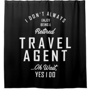 Rideaux De Douche Agent de voyage Travail Titre du travail Cadeau