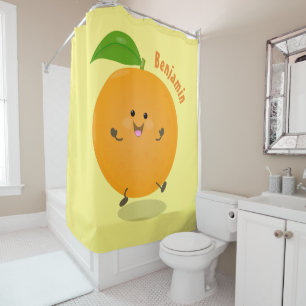 Rideaux De Douche Agréable agrumes d'orange