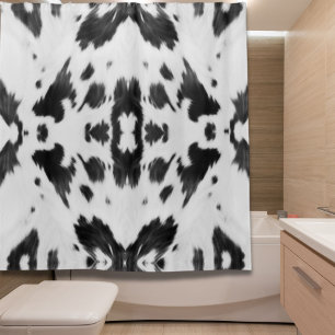 Rideaux De Douche Agritourisme rustique Pays de l'Ouest Cowboy Vache