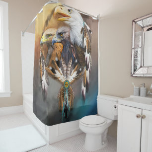 Rideaux De Douche Aigle amérindien 02