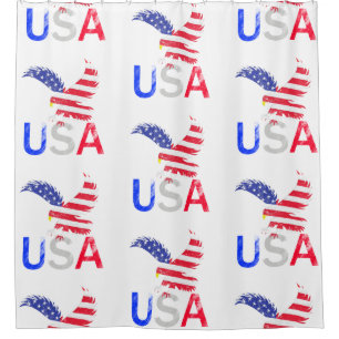 Rideaux De Douche Aigle des États-Unis