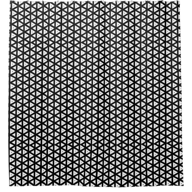 Rideaux De Douche Ajoutez de la couleur ! Motif de points de triangl (Devant)