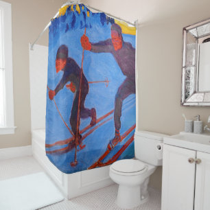 Rideaux De Douche Akseli Gallen-Kallela - Skiers