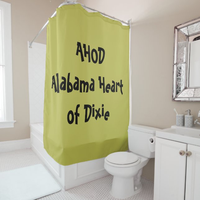 Rideaux De Douche Alabama Heart of Dixie (En situation)