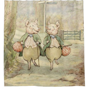 Rideaux De Douche Alexander et Pigling Bland par Beatrix Potter