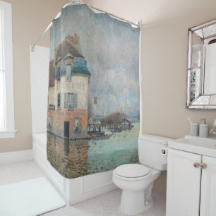 Rideaux De Douche Alfred Sisley - Inondation à Port-Marly 1876