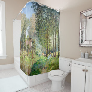 Rideaux De Douche Alfred Sisley - Reposez le long du ruisseau