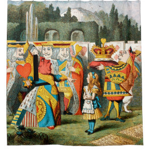 Rideaux De Douche Alice à Wonderland