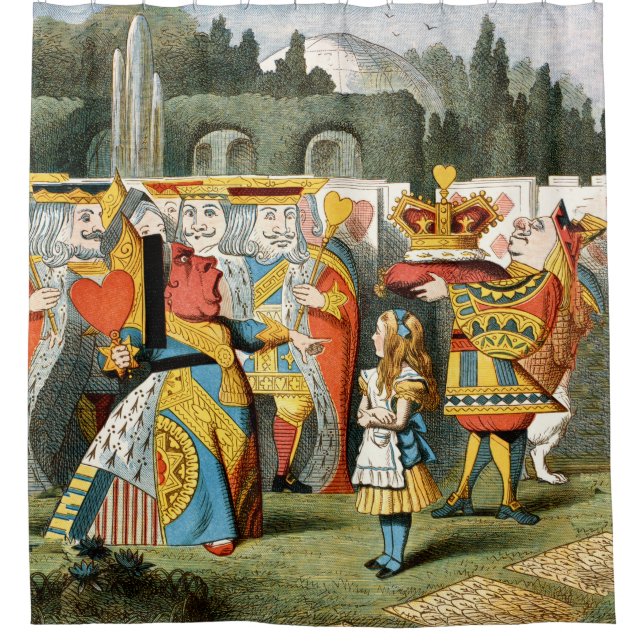 Rideaux De Douche Alice à Wonderland (Devant)