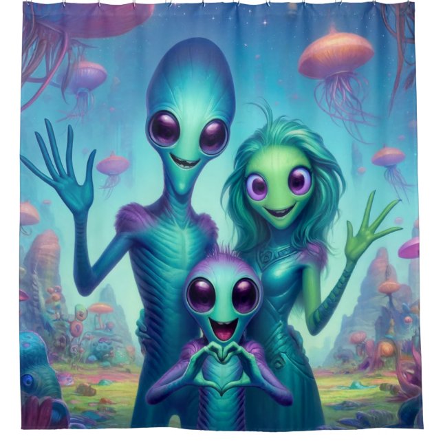 Rideaux De Douche Aliens (Devant)