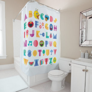 Rideaux De Douche Alphabet de rue Sésame