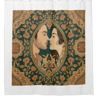 Rideaux De Douche Amants – Art couple inspiré de la Perse romantique