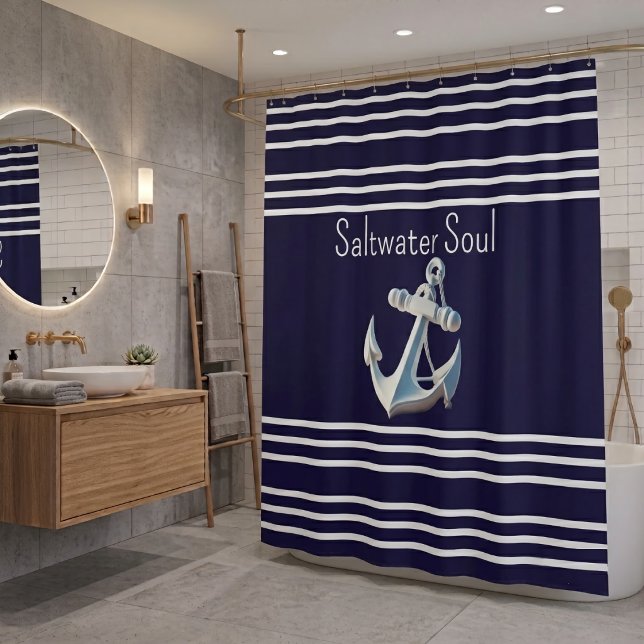 Rideaux De Douche Âme d'eau de mer Côtière (Créateur téléchargé)
