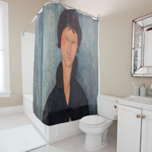 Rideaux De Douche Amedeo Modigliani - Femme aux yeux bleus