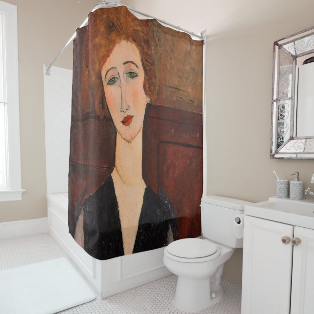 Rideaux De Douche Amedeo Modigliani - Portrait d'une femme (En situation)
