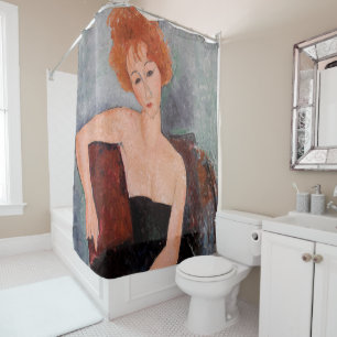 Rideaux De Douche Amedeo Modigliani - Robe de soirée pour filles rou