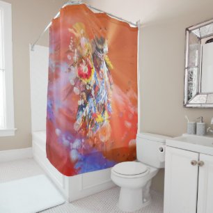 RIDEAUX DE DOUCHE AMÉRICAINS DE LA DANSE