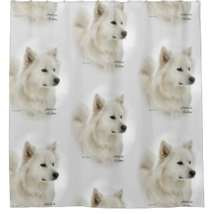Rideaux De Douche American Eskimo Dog Art