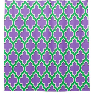Rideaux De Douche Améthyste violet émeraude vert What XL marocain #4