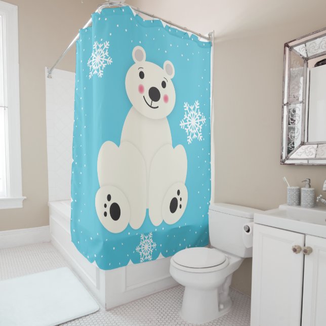 Rideaux De Douche Amie polaire (En situation)