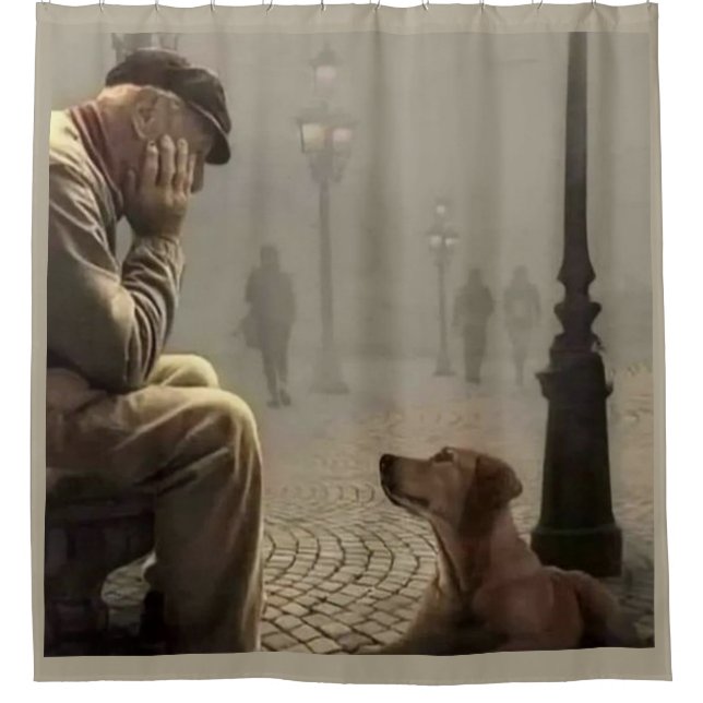 RIDEAUX DE DOUCHE AMIS POUR TOUJOURS (Devant)