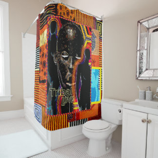 Rideaux De Douche Amour tribal