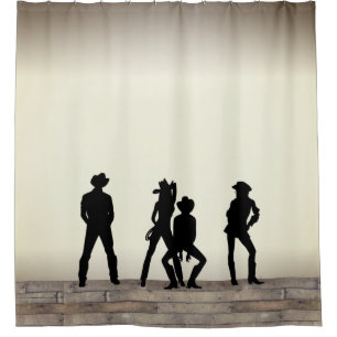Rideaux De Douche Amusement Country Western
