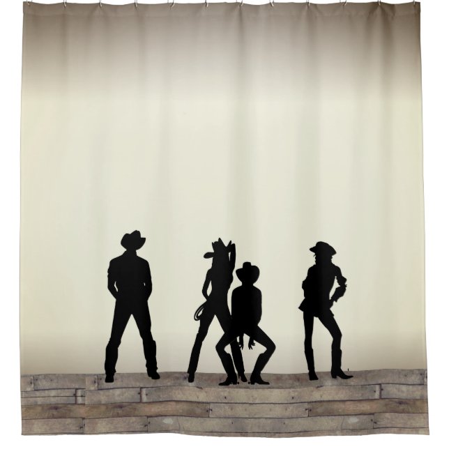 Rideaux De Douche Amusement Country Western (Devant)