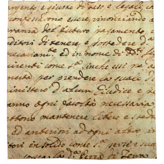 Rideaux De Douche Ancien manuscrit du 1700 siècle écrit à l'encre