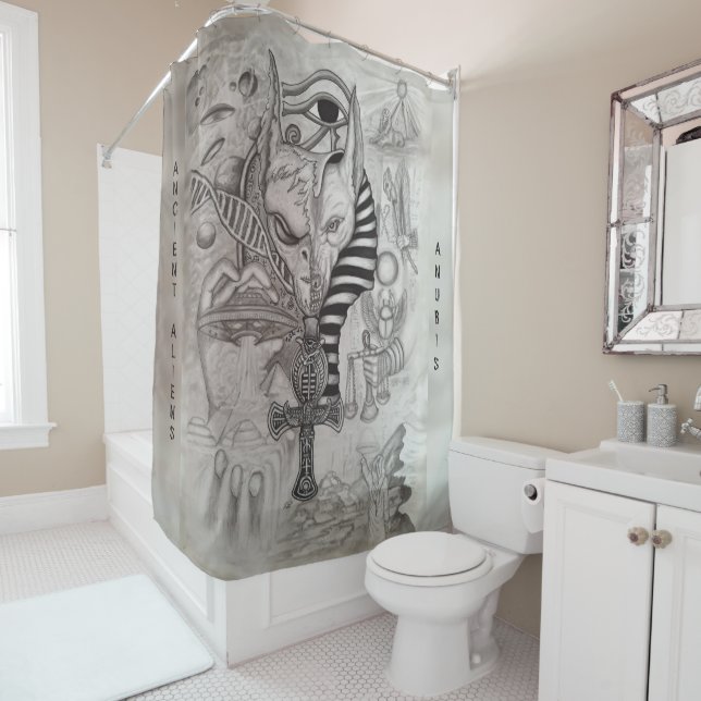 Rideaux De Douche Anciens Aliens , Anubis (En situation)