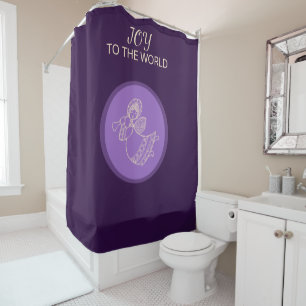 Rideaux De Douche Ange de lavande de joie Purple Glow Harmonie famil