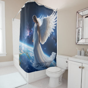 Rideaux De Douche Ange protégeant la Terre