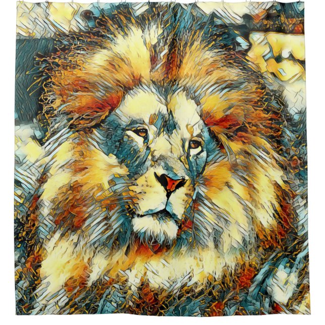 Rideaux De Douche AnimalArt_Lion_07 (Devant)