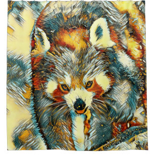 Rideaux De Douche AnimalArt_RedPanda_002