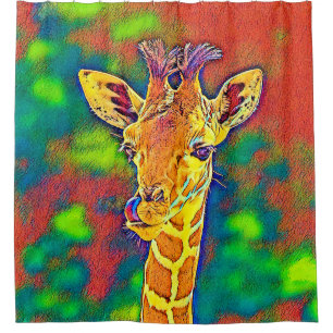 Rideaux De Douche AnimalColor_Giraffe_005_by_JAMColors