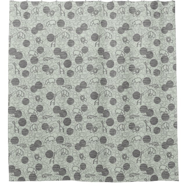 Rideaux De Douche animaux 1 de safari (Devant)