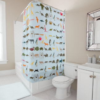Rideaux De Douche Animaux colorés Motif #4