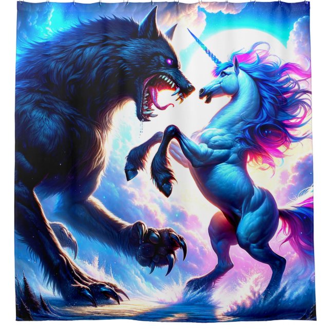 Rideaux De Douche Animaux d'Imaginaire (Devant)