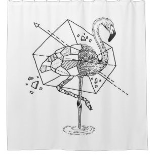 Rideaux De Douche Aniométrie Flamant rose cadeaux Lover   Amateurs d