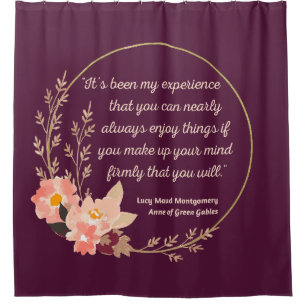 Rideaux De Douche Anne Of Green Gables Citation I - Style mignon