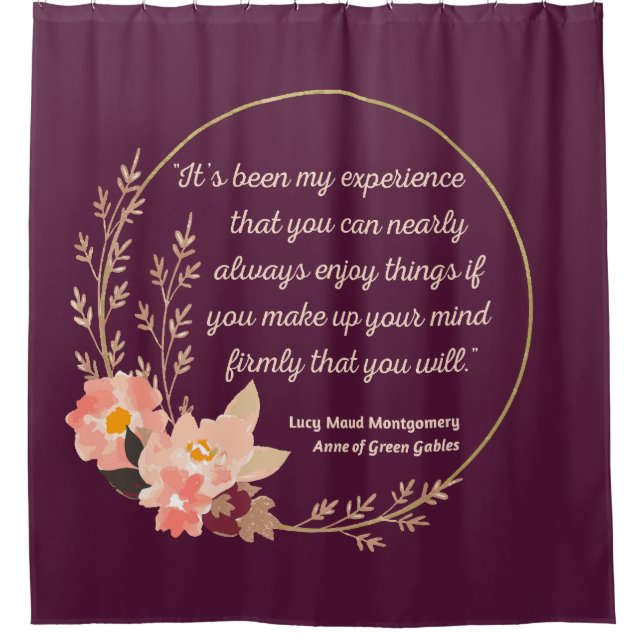 Rideaux De Douche Anne Of Green Gables Citation I - Style mignon (Devant)