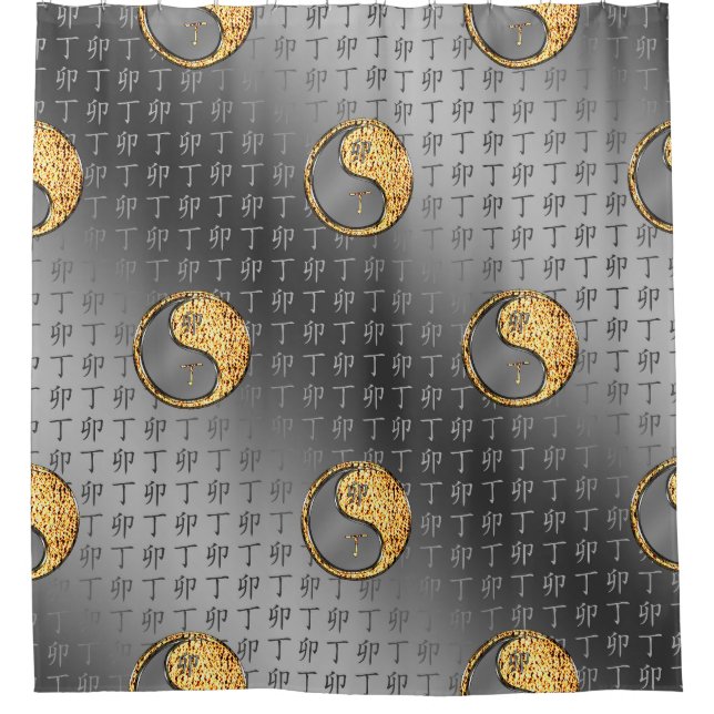 Rideaux De Douche Année du lapin de feu (Devant)