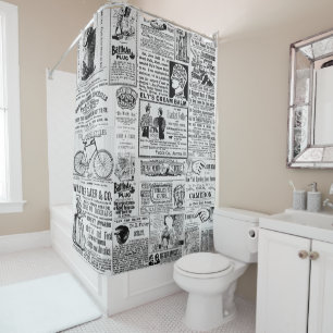 Rideaux De Douche Annonces de journaux des années 1890 Annonces de