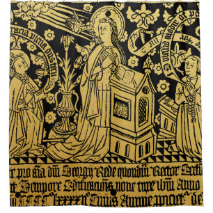 Rideaux De Douche Annonciation en caoutchouc en laiton Tudor Mary An