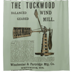 Rideaux De Douche Antique Wind Mill The Tuckwood Whitewater Wis 1889