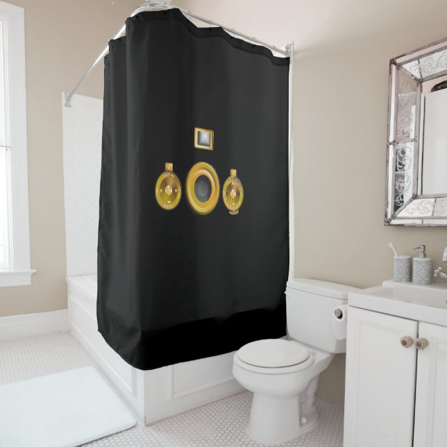 Rideaux De Douche Appareil photo Steampunk (En situation)