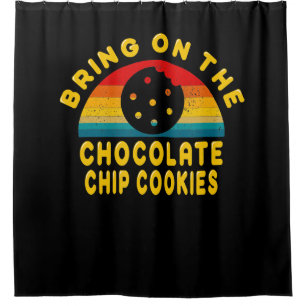 Rideaux De Douche Apportez les cookies à chips de chocolat   Cadeau 